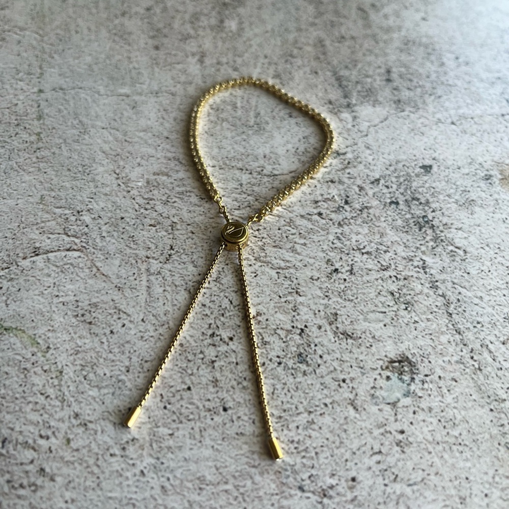 Original SWAROVSKI Gold Minimalistic Tennis Bracelet